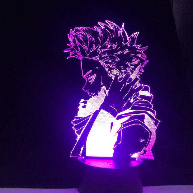 HITOSHI SHINSO MY HERO ACADEMIA 3D ANIME Night lights Lampara 16 Colors Changing Table Lamp For Christmas Gift Dropshipping