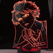 Attack on Titan Levi Ackerman Acrylic 3d Lamp for Home Room Decor Light Child Gift Levi Ackerman LED Night Light Anime