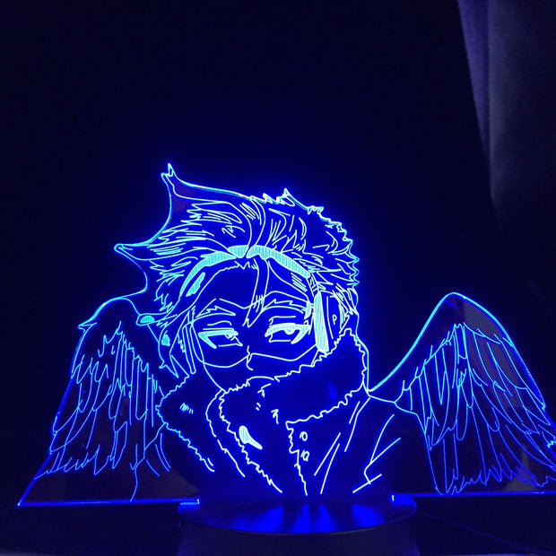Hawks Lamp Anime for Bedroom Decor Child Kids Birthday Gift Manga Gadget Dropshipping Hawks Led Night Light My Hero Academia
