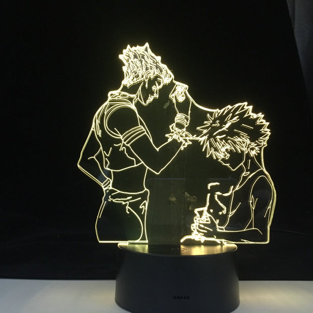 DABI Adult and Child MY HERO ACADEMIA LED ANIME LAMP 3D Nightlights My Hero Academia 3D Visual Night Light Table Lamp