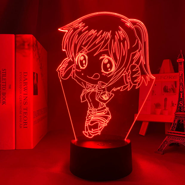 Anime Attack on Titan 3d Lamp Sasha Braus Chibi Light for Bedroom Decor Kids Gift Attack on Titan LED Night Light Sasha Braus