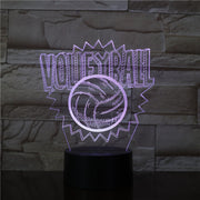 Volleyball 3D Lamp 7 Colors Touch Led Creative Night Table Moderne Desk Lamp 7 Colors Dimmer USB LED Table Lamp Dropship 3469