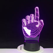 Novelty 7 Colors Romantic Changing Index Finger Night Light 3D LED Desk Table Home Decor USB Table Lamp Dropshipping 3107