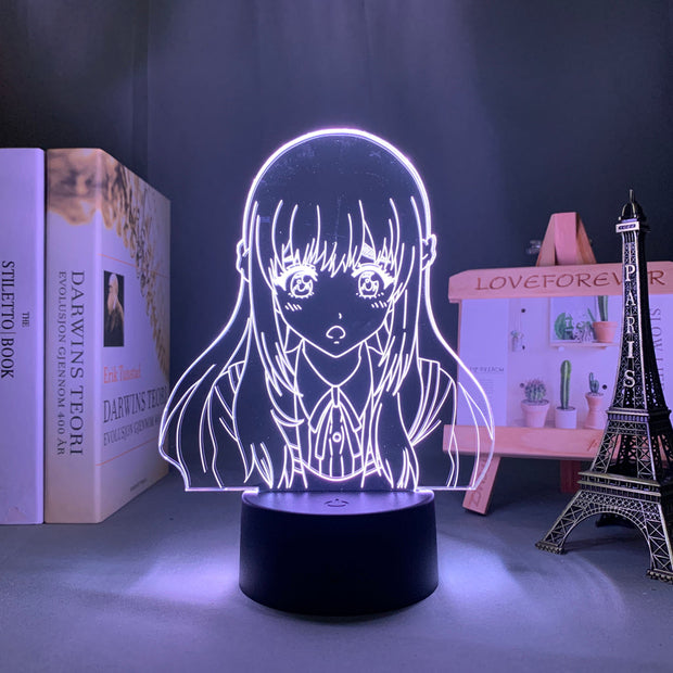 High Rise Invasion Kuon Shinzaki 3D LED Lamp Anime Figure  Bedroom Desk Decoration Small Night Light for Children's Festival Birthday Gifts Neon Lights With Remote