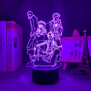 3D LED Lamp Anime Figure Bedroom Desk Decoration Small Night Light for Children's Festival Birthday Gifts Nana Black Stone Neon Lights With Remote