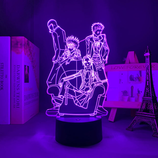 3D LED Lamp Anime Figure Bedroom Desk Decoration Small Night Light for Children's Festival Birthday Gifts Nana Black Stone Neon Lights With Remote