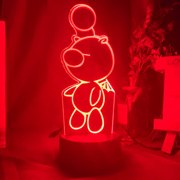 Game Final Fantasy Moogle Figure Led Night Light Lamp for Kids Bedroom Decor Color Changing Nightlight Cool Child Christmas Gift