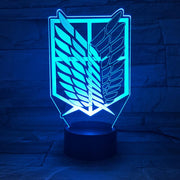 Anime Attack on Titan Night Light Led Logo Children Kids Boys Gift Manga Japanese Anime Bedroom Desk Lamp Shingeki no Kyojin