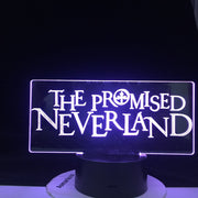 PROMISED NEVERLAND LOGO 3D LED ANIME LAMP Led Night Light Touch Colorful Nightlight for Home Decor 16 Colors Remote Control