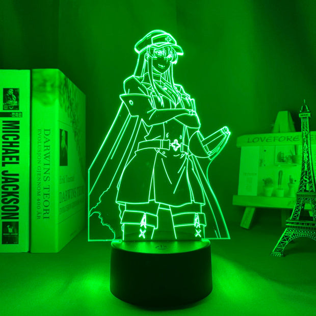 Anime 3d Lamp Akame Ga Kill Esdeath LED Night Light for Room Decor Nightlight Birthday Gift Manga Akame Ga Kill Neon Light