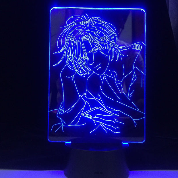 New Design Banana Fish ASH LYNX EIJI OKUMURA 3D ANIME LAMP Night lights lampara For Christmas Gift Table Lamp Fast Dropshipping