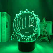 3d Anime Lamp Re Zero Starting Life In Another World LED Night Light for Room Decor Nightlight Gift Re Zero Rem Light