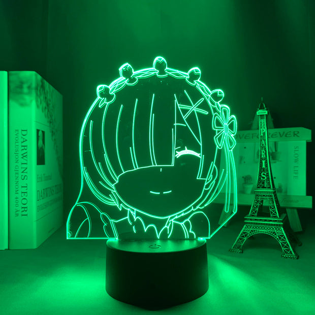 3d Anime Lamp Re Zero Starting Life In Another World LED Night Light for Room Decor Nightlight Gift Re Zero Rem Light