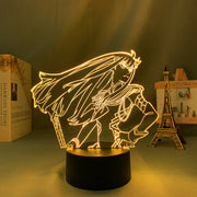 3D LED Lamp Kill La Kill Satsuki  Anime Figure Bedroom Desk Decoration Small Night Light for Children's Festival Birthday Gifts
