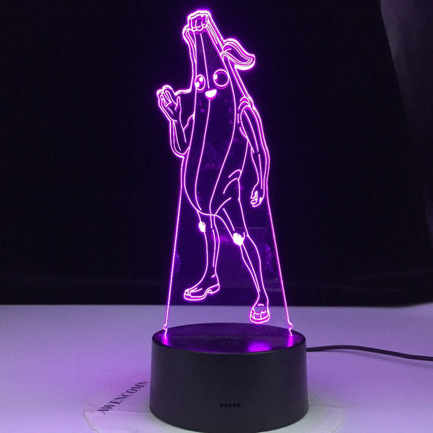 Banana Man Peely Model Season 8 3D illusion Lamp Battle Royale Decoration Night Lights Perfect Stay Home Gifts For Family Friend