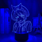 3d Lamp Anime Rent A Girlfriend Sarashina Ruka Night Light for Kids Bedroom Decor Birthday Gift Manga Kanojo Okarishimasu Lamp