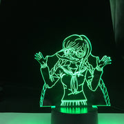 Danganronpa Toko Fukawa Led Night Light Lamp for Bedroom Decor Kids Gift Danganronpa Acrylic 3d Lamp Toko Fukawa