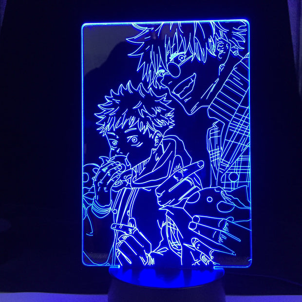 Anime Lamp Satoru Gojo Jujutsu Kaisen Led Night Light Yuji Itadori for Room Deco Birthday Gift Jujutsu Kaisen Lamp Yuji Itadori