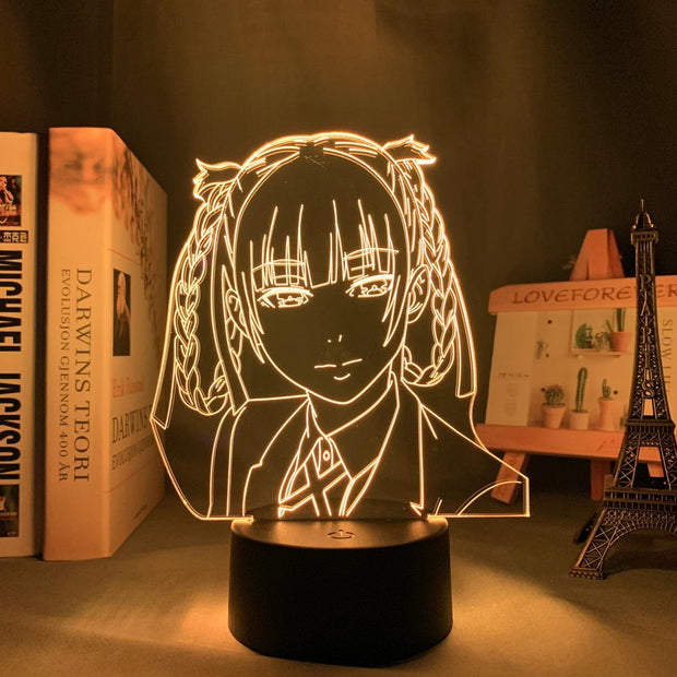 Kakegurui Compulsive Gambler Kirari Momobami Led Night Light for Bedroom Decor Nightlight Birthday Gift Anime 3d Lamp Kakegurui