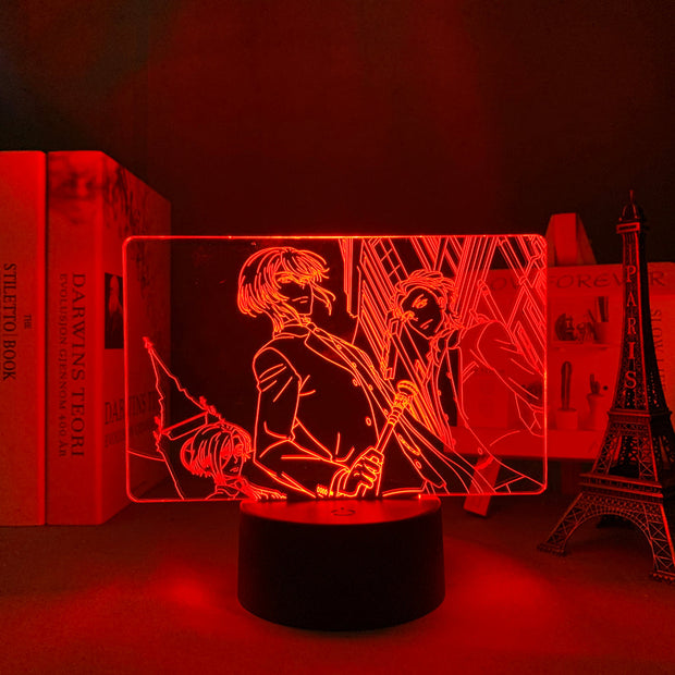 3D LED Lamp Anime Figure Manga Moriarty The Patriot Led Bedroom Desk Decoration Small Night Light for Children's Festival Birthday Gifts