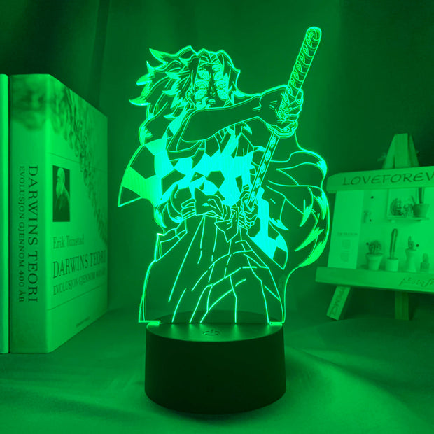 Kimetsu No Yaiba Kokushibou Anime Figure LED Lamp Home Bedroom Desk Decoration Small Night Light Children's Festival Birthday gifts