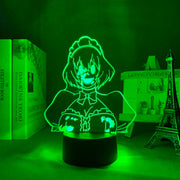 3D LED Lamp Anime Figure High Rise Invasion The Maid Mask Bedroom Desk Decoration Small Night Light for Children's Festival Birthday Gifts