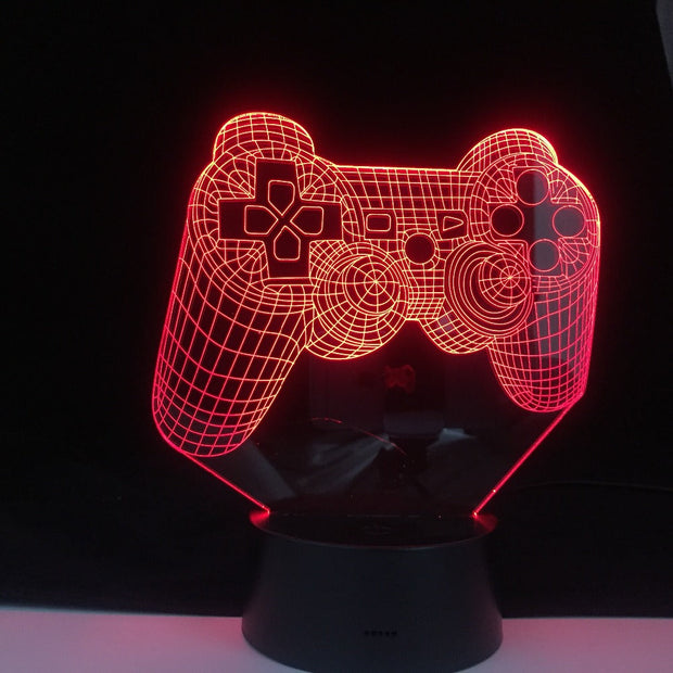 P4P Game Pad Led Night Light for Kids Child Bedroom Decor Shop Ideal Colors Changing Desk Table Gift Dropshipping