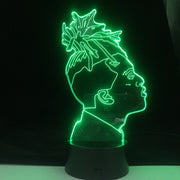 XXXTentacion Famous Rapper 3D LED Lamp Illusion 7 Colors Changing Table Night Light Baby Bedside Decoration Lamp DropShipping