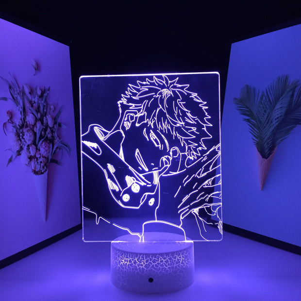 Anime Jujutsu Kaisen Yuji Itadori 3D LED Lamp  Night Light Lamp for Home Bedroom Decor USB