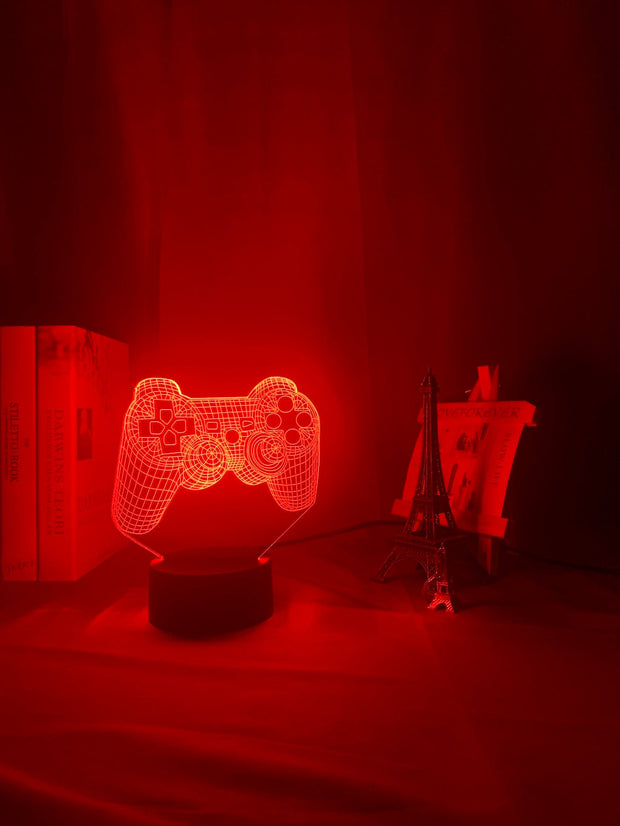 3d Illusion P4P Game Pad Led Night Light for Kids Child Bedroom Decor Event Prize Game Shop Idea Color Changing Desk Night Lamp