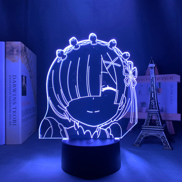 3d Anime Lamp Re Zero Starting Life In Another World LED Night Light for Room Decor Nightlight Gift Re Zero Rem Light