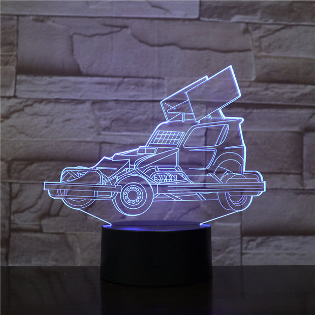 Heavy Truck Car 3D Acrylic Night Light USB Sleep Light Fixture 3AA Battery Power Table Lamp Bedroom Decor Kids BirthdayGift 1970
