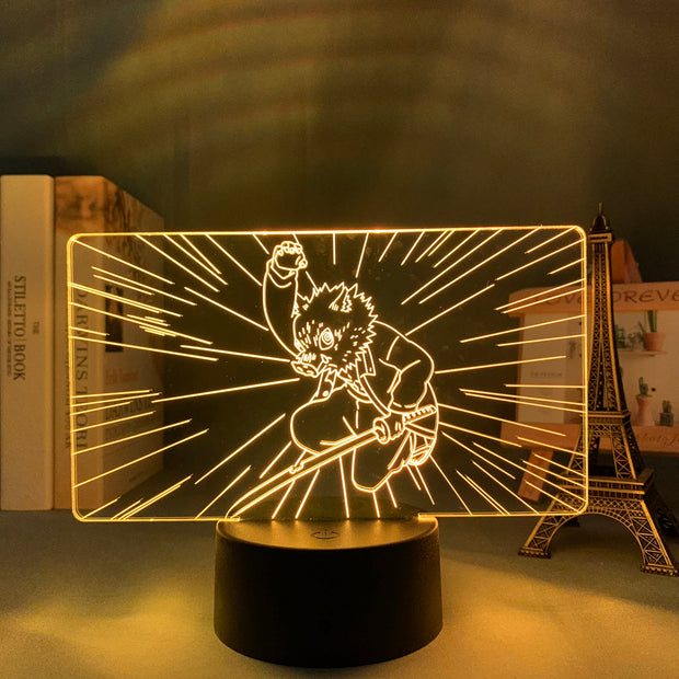 3D LED Night Lamp  Kimetsu No Yaibafor Kids Home Decor Children's Festival Birthday gifts USB link Charging Neon Lights 7 Colors