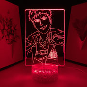 Attack on Titan Anime Figure LED Light Scout Regiment for Child Birthday Gift Kid Bedroom Decoration Manga 3D Table Lamp