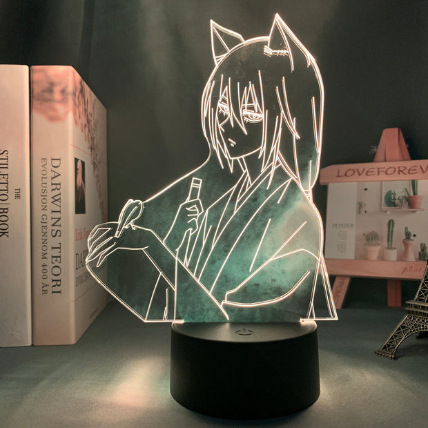 Anime Led Light Kamisama Kiss Tomoe Figure for Bedroom Decor Night Light Birthday Gift Room 3d Lamp Manga Kamisama Kiss