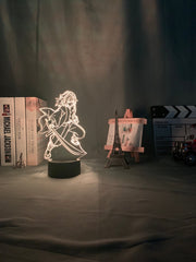 Anime Kimetsu No Yaiba Giyu Tomioka Light for Bedroom Decor Child Kids Birthday Gift Manga Gadget Giyuu Lamp Demon Slayer