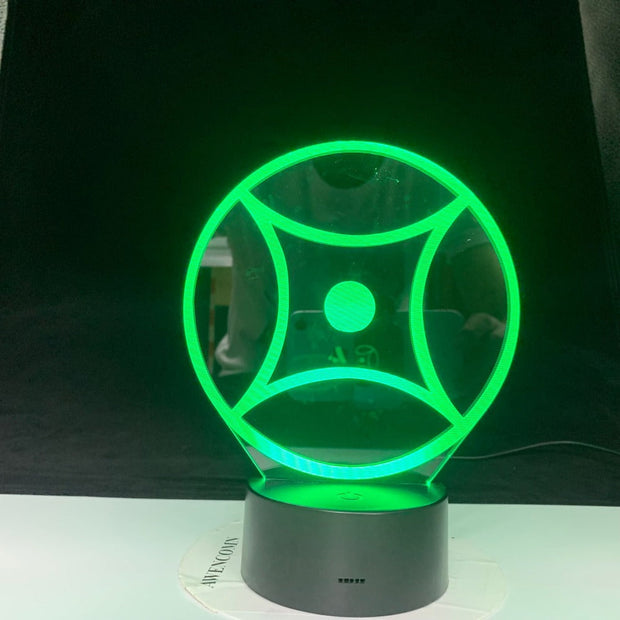 Abstract Special Logo 3D LED Lamp Night Light RGBW Bulb Party Decoration Christmas Gift Cartoon Luminaria Lampara Remote Control