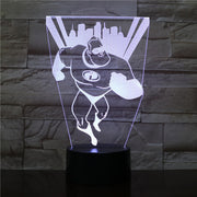 Cartoon Fat Man 7/16 Colors Chang 3D LED Night Light Sleep Bedroom Decor Lamp Love Valentines Gift Dropshipping 3D-2475