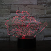 Aladdin Prince Princess Jasminess 3d Led Lamp Office Room Decoration Girl Kids Bedroom Nightlight Child Birthday Night Light