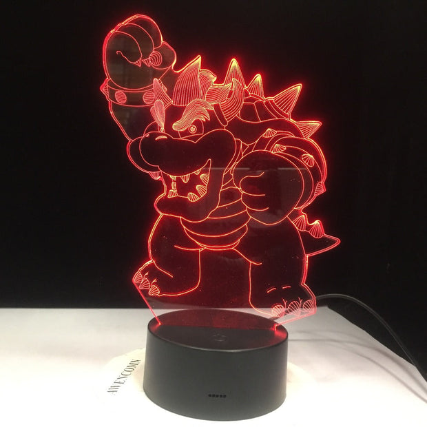 Cute Cartoon Dragon 3D lamp USB LED Lamp Amazing Animal Table Night Light Kids Birthday Gift Desk lighting Dropshipping