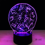 Home Decor Light Sky Constellation Luminaria 7 Color Changing 3D LED Night Lamp Nightlight Gift Bedside Sleep Light Gift AW-107