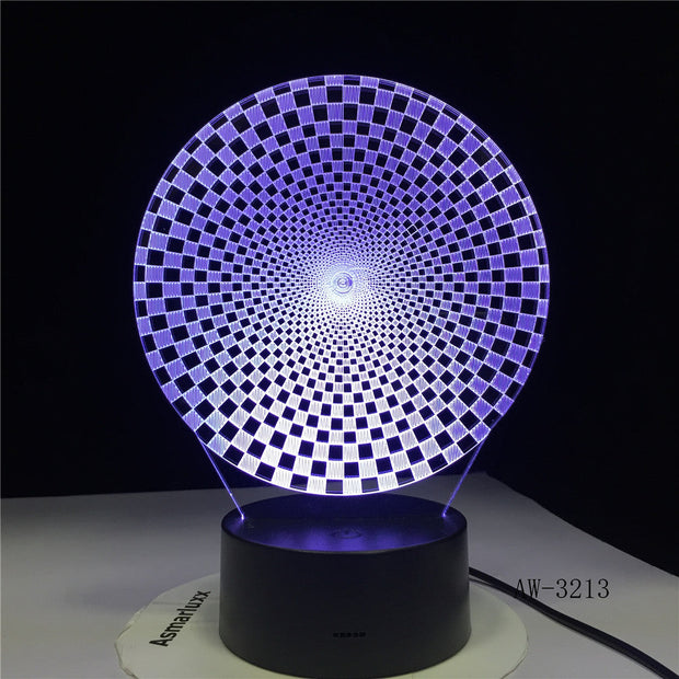 3D Colorful Visual Led Abstract New Shape Night Lights Usb Animal Table Lamp Bedroom Sleep Lighting Fixture Decor AW-3213
