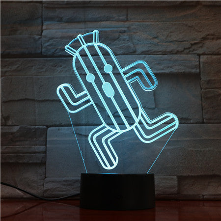 Cactus 3d Led Night Lamp Child Led Nightlight Cactuar Final Fantasy Night light for Kids Bedroom Decorative Light Boys Best Gift