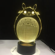 3D Led Novety Lighting Creative Gift Night Light Table Lamp Bedside Totoro Light Led Home Corridor Hotel Party Atmosphere Lights