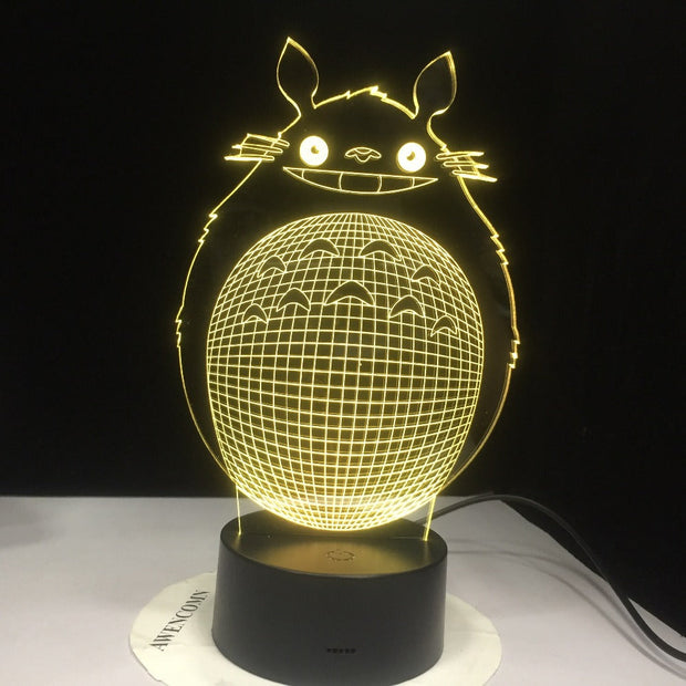 3D Led Novety Lighting Creative Gift Night Light Table Lamp Bedside Totoro Light Led Home Corridor Hotel Party Atmosphere Lights