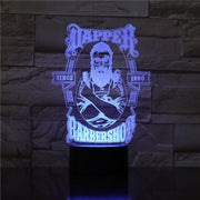 Barber Shop 3D LED Night Lamp Table Lamp Valentines Gifts for Boys Kids Sleeping Light Factory Direct Sales 3D-2291