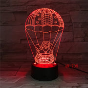 Fancy Baby Led Night Lamp Snowman Nightlight for Kids Bedroom Decor Battery Operated Atmosphere Pretty 3d Night Light AW-708