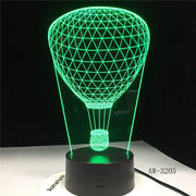Balloon 3D Led USB Night light Table Lamp Colors Gradient Creative Luminaria Optical Illusion Lamp Home Decorative Gifts AW-3205