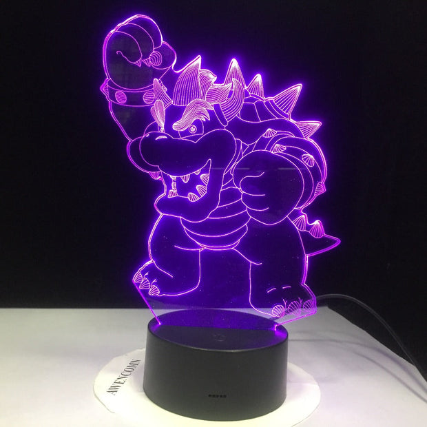 Cute Cartoon Dragon 3D lamp USB LED Lamp Amazing Animal Table Night Light Kids Birthday Gift Desk lighting Dropshipping