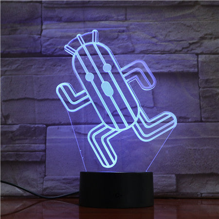 Cactus 3d Led Night Lamp Child Led Nightlight Cactuar Final Fantasy Night light for Kids Bedroom Decorative Light Boys Best Gift